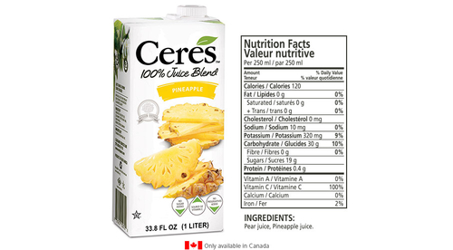 Ceres - Pineapple 1 L Product Image
