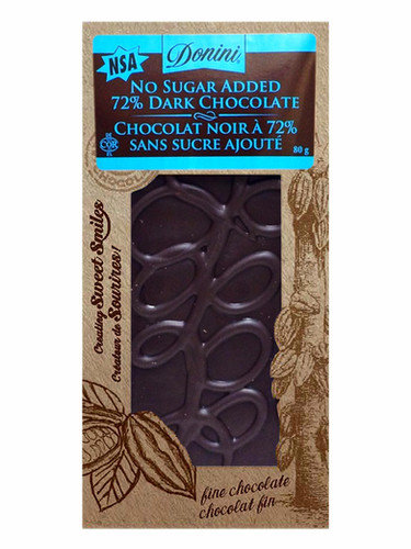 Donini - 100g - No Sugar 72% Dark Chocolate Product Image