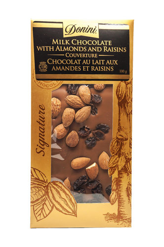 Donini - 100g - Milk Chocolate Almond and Raisin Product Image