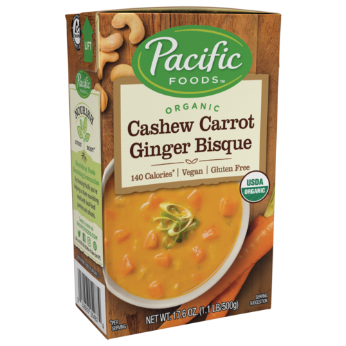 Pacific Foods Organic - Hearty Cashew Carrot Ginger - 472ml Product Image