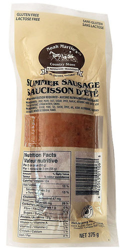 Noah Martin - Summer Sausage 375g Product Image