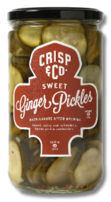 Crisp Pickles - Sweet Ginger Pickles