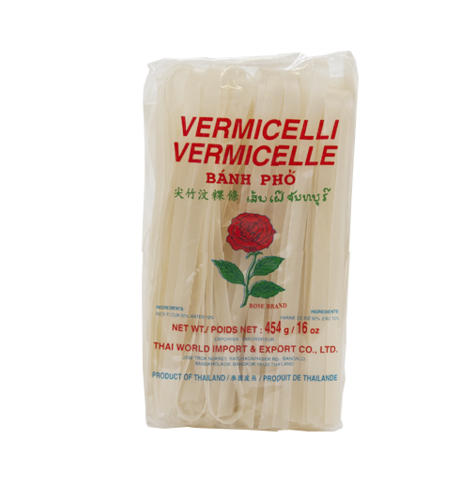 Rose Vermicelli - Rice Noodles - 10mm - 454g Product Image