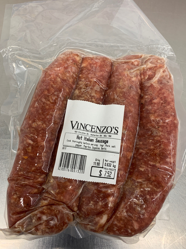 Vincenzo’s -  Frozen - Hot Italian Sausage  (4pc) Product Image