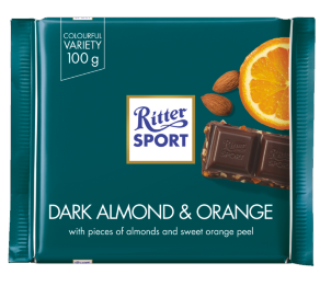 Ritter Sport - Dark Chocolate with Almond and Orange  Product Image