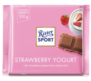 Ritter Sport - Milk Chocolate with Strawberry Creme