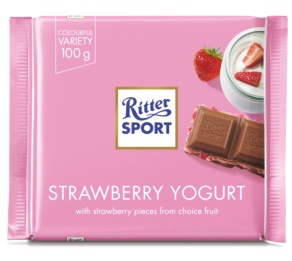 Ritter Sport - Milk Chocolate with Strawberry Creme Product Image