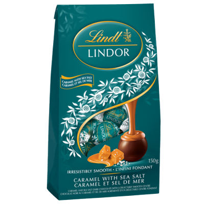 Lindt - Caramel with Sea Salt Dark Bag