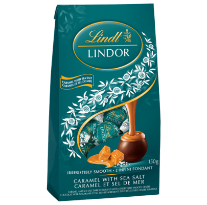 Lindt - Caramel with Sea Salt Dark Bag  Product Image