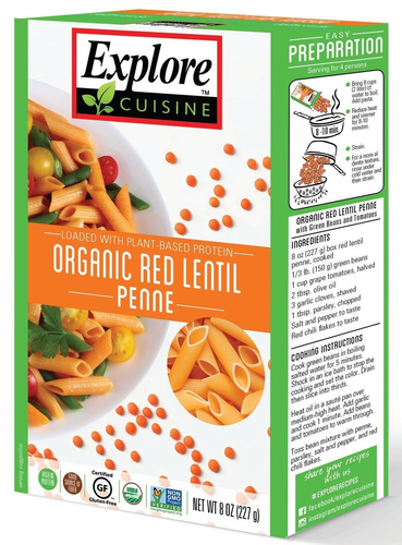 explore cuisine red lentil penne thumbnail